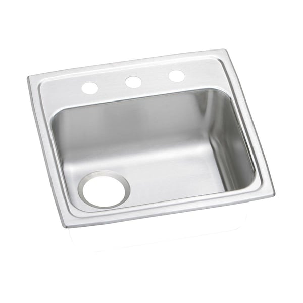 Pacemaker Stainless Steel 19-1/2 X 19 X 5 Single Bowl Top Mount Ada Sink